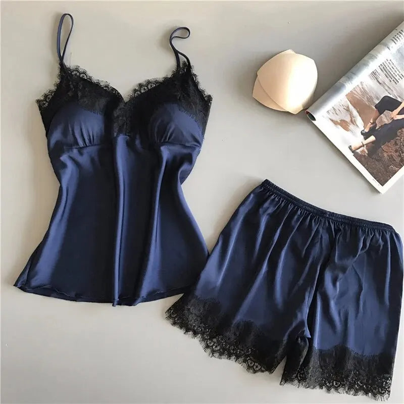 Stylish Lace Detailed Sleep Set