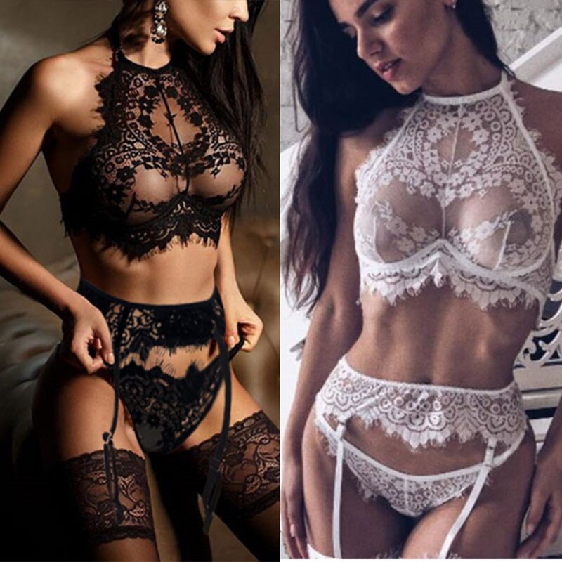 Seksi Bralet Transparan Takım