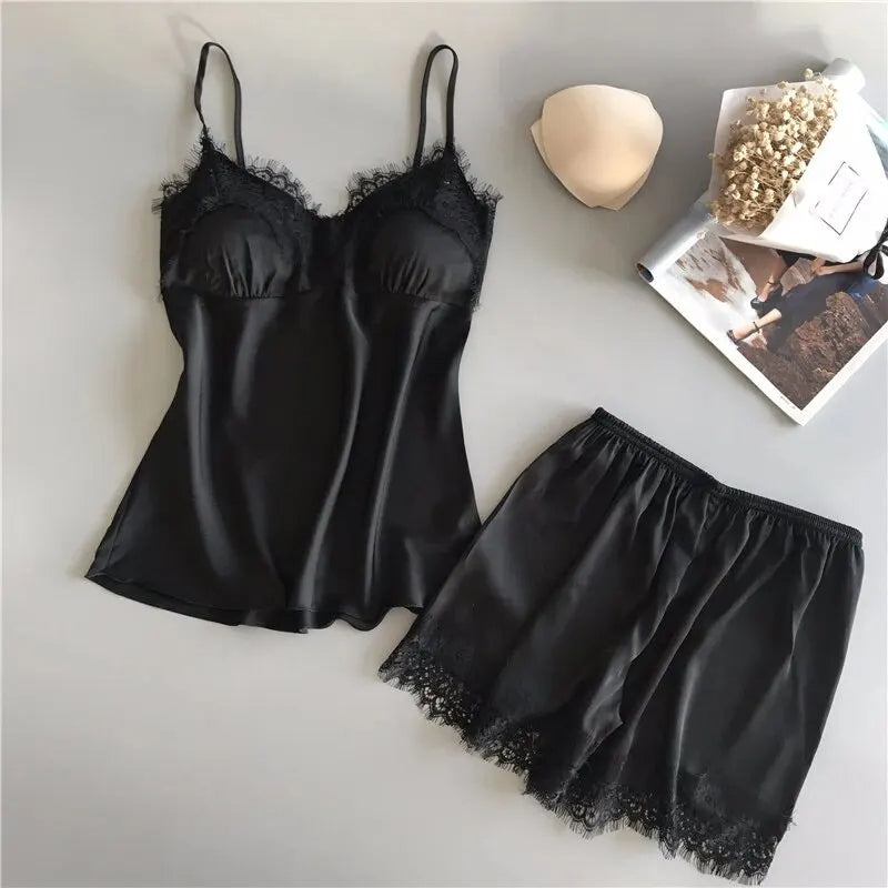 Stylish Lace Detailed Sleep Set