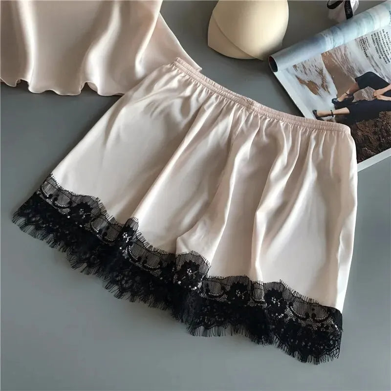 Stylish Lace Detailed Sleep Set