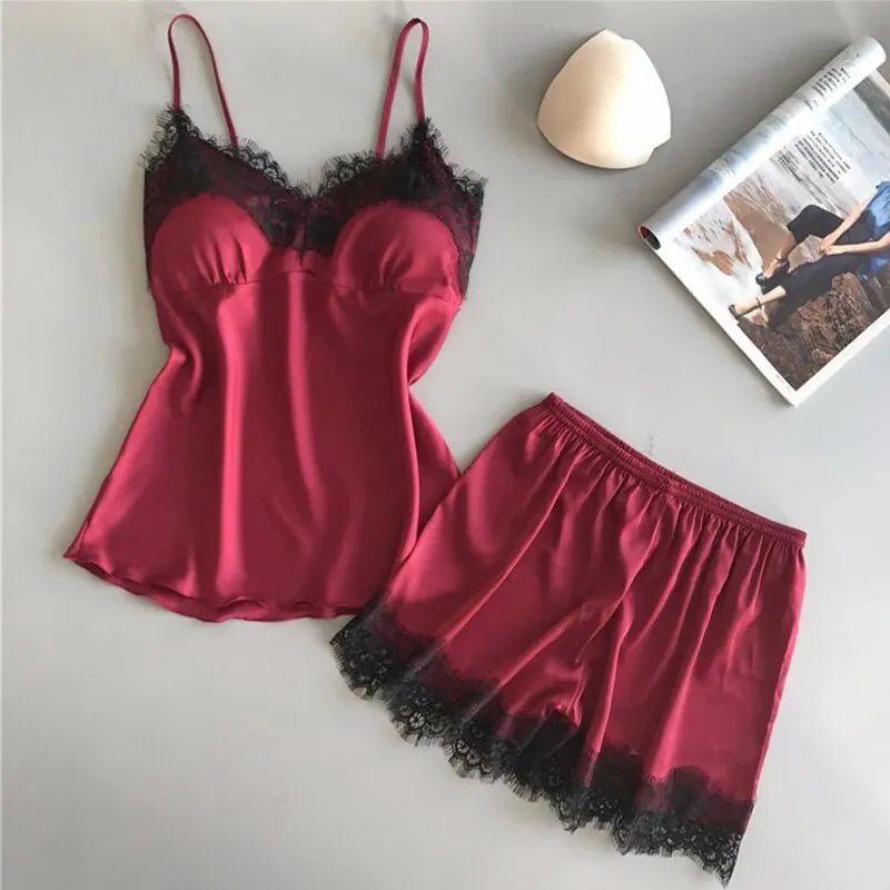 Stylish Lace Detailed Sleep Set